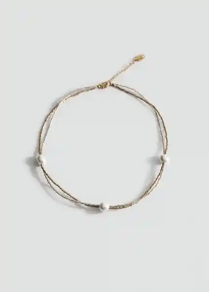 Collar Judith Oro Talla 99 Mujer Mango