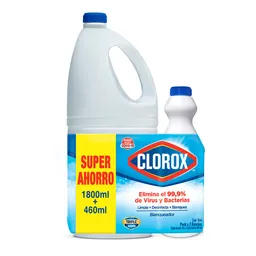 Clorox Pack Blanqueador Original 1.8 L + 460 mL