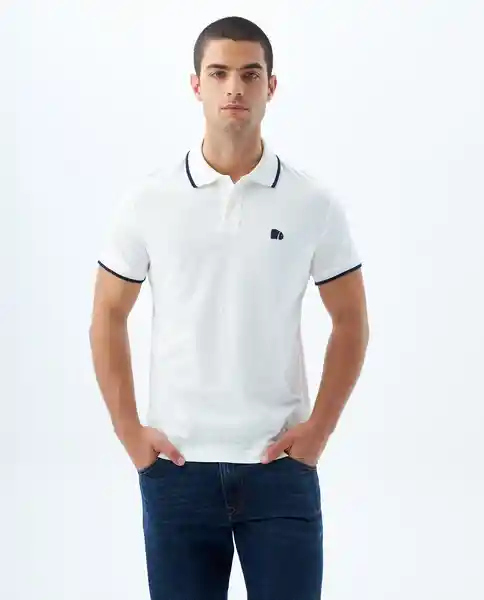 Camiseta Hombre Blanco Talla M 800G001_BLA114001 Americanino
