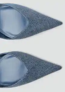 Zapatos Care Azul Talla 37 Mujer Mango