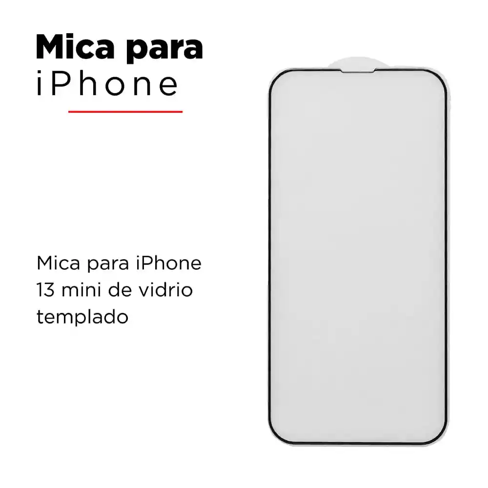 Vidrio Templado 2.5d Claro Para Iphone 13 Mini Miniso