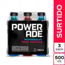 Bebida Hidratante Powerade Surtido 500ML x 3 Unds