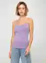 Gef Camiseta Manga Sisa Mujer Morado Claro Talla S