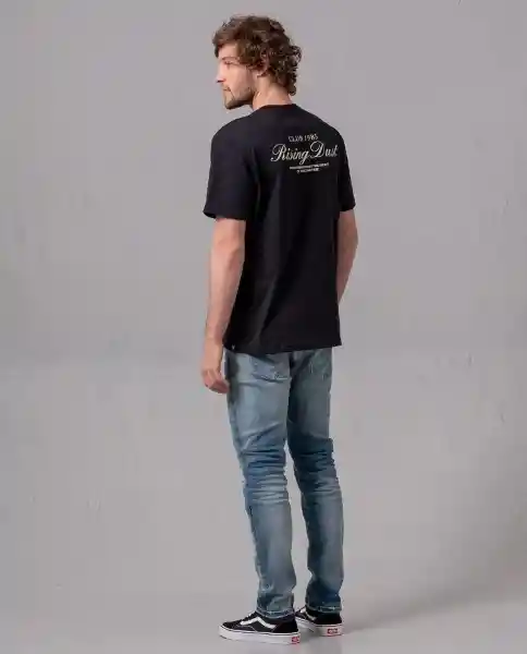 Camiseta Comfort Hombre Negro Sombrio Ultraoscuro 87083 Rifle