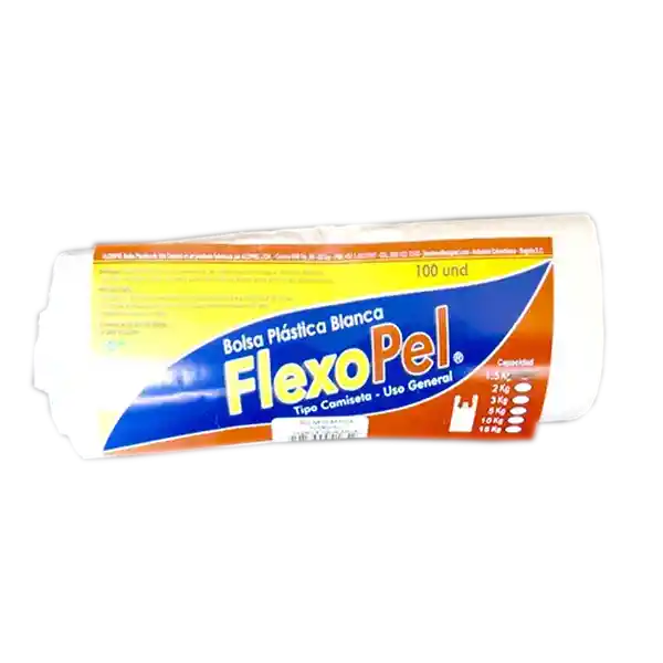 Flexopel Bolsa Plastica Blanca 5 Kg