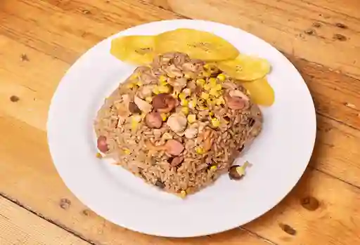 Arroz ranchera y pollo