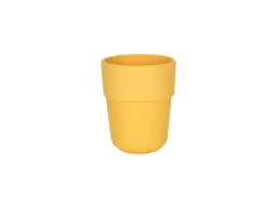 Vaso Fibra Bambú Escolar Amarillo 300 mL Casaideas