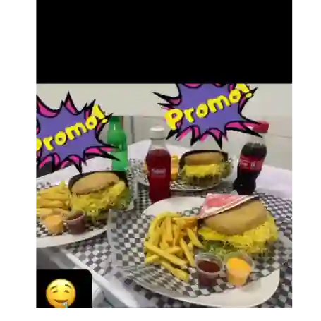 Combo  Hamburguesa + Gaseosa + Papas Francesas