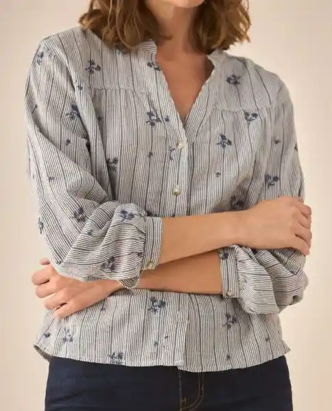 Camisa Azul Medianoche Ultra Oscuro Talla L 613G039 Esprit