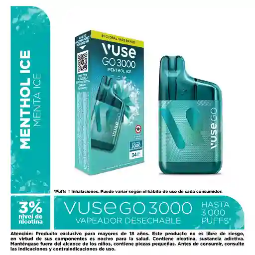 Vuse Go 3000 Menthol Ice 