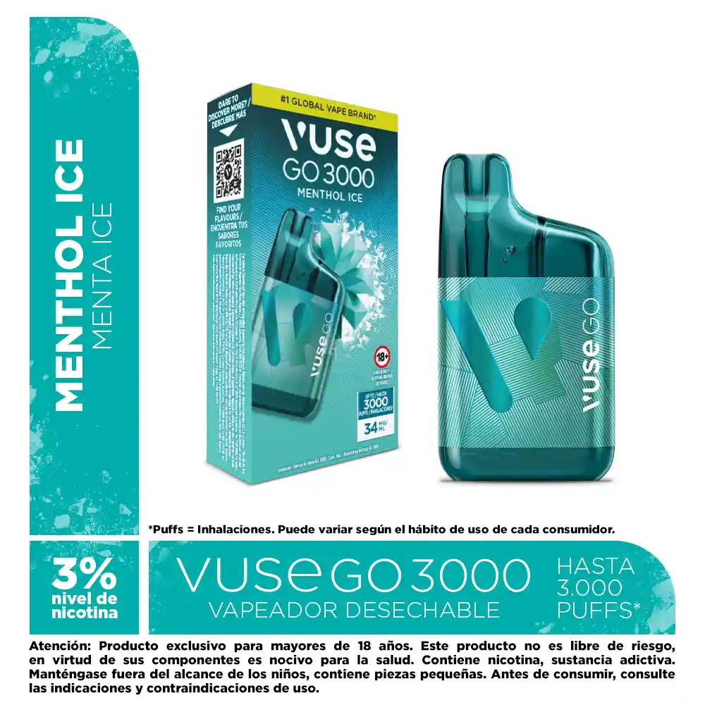 Vuse Go 3000 Menthol Ice 