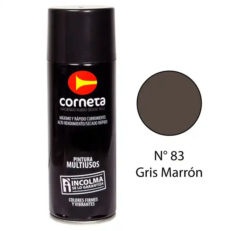 Corneta Pintura en Aerosol Color Gris
