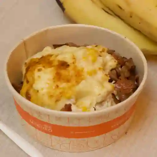 Gratinado de pollo con tocineta