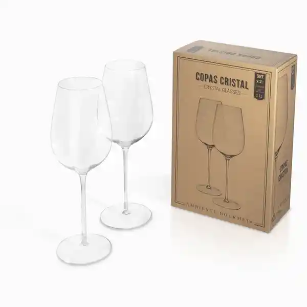 Set Copa en Cristal Ambiente Gourmet