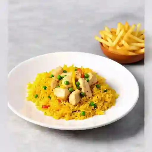 Arroz con pollo para 7 personas