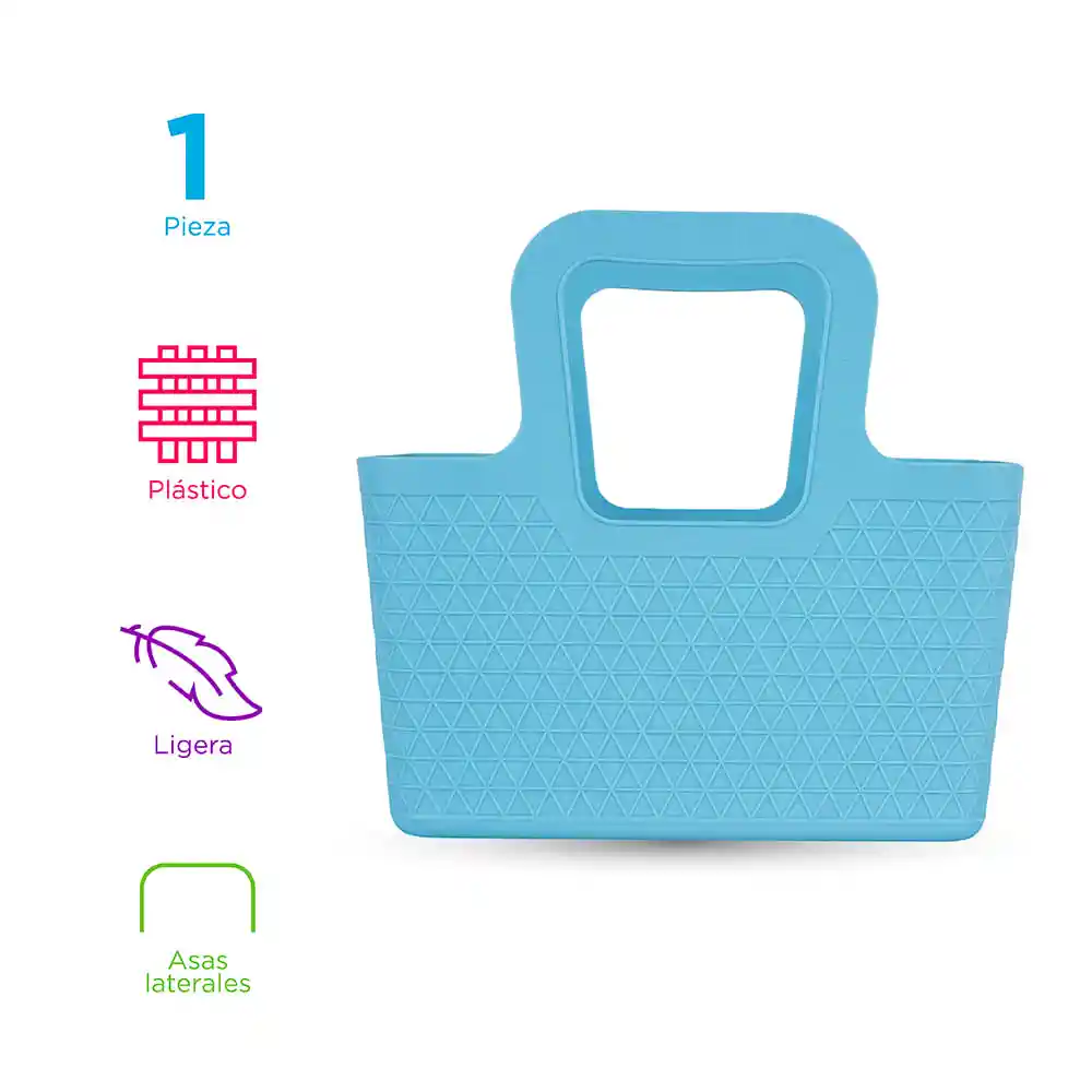 Organizador de Plástico Color Azul Miniso