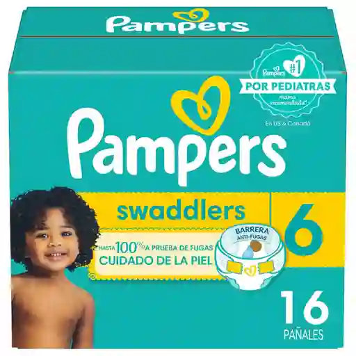 Pampers Swaddlers Pañal Desechables Etapa 6 16 Und​