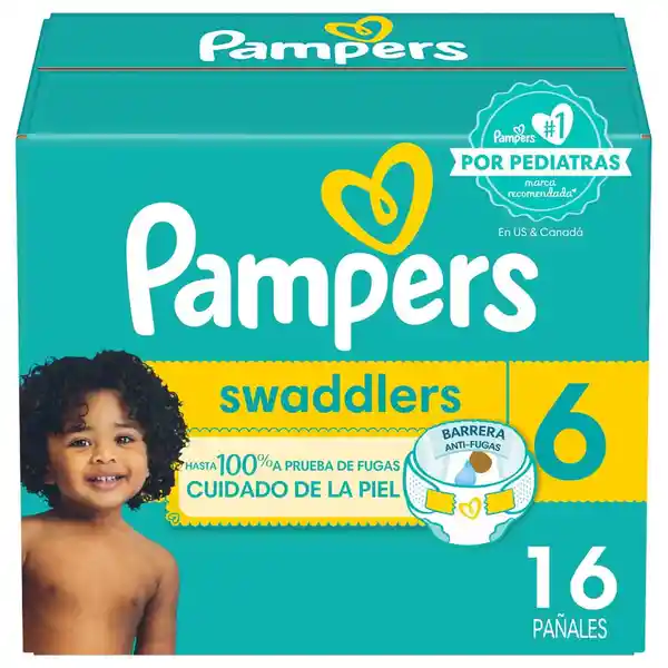 Pampers Swaddlers Pañal Desechables Etapa 6 16 Und​