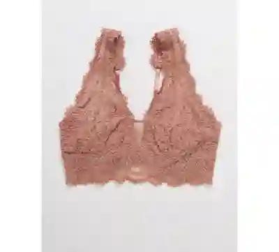 American Eagle Bralette Romantic Plunge Cereza Small 2664