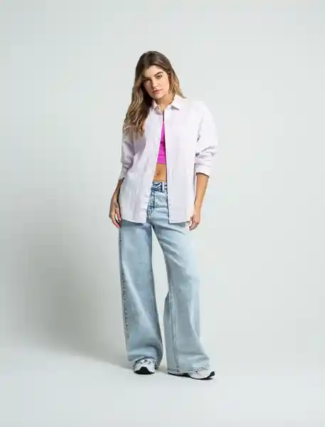 Camisa Mujer Crudo Puro Claro Boolduie Talla S 411F337 Naf Naf