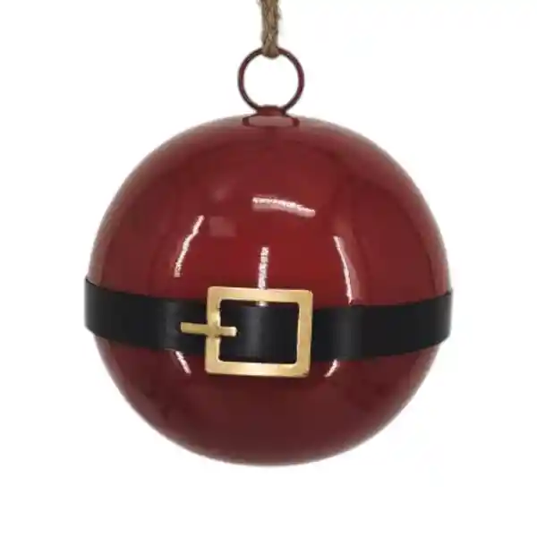 Rodeo Campana Maranelo Rojo Dorado Hierro 16 x 16 cm