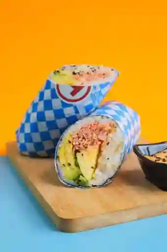 Burrito camarones y mango