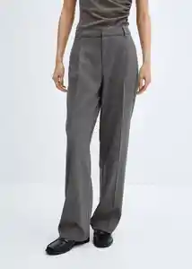 Pantalón Cesi Gris Talla 54 Mujer Mango