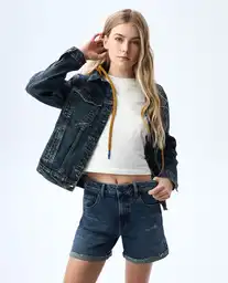 Chaqueta Mujer Azul Talla XL 321G000_AZU174429 Americanino