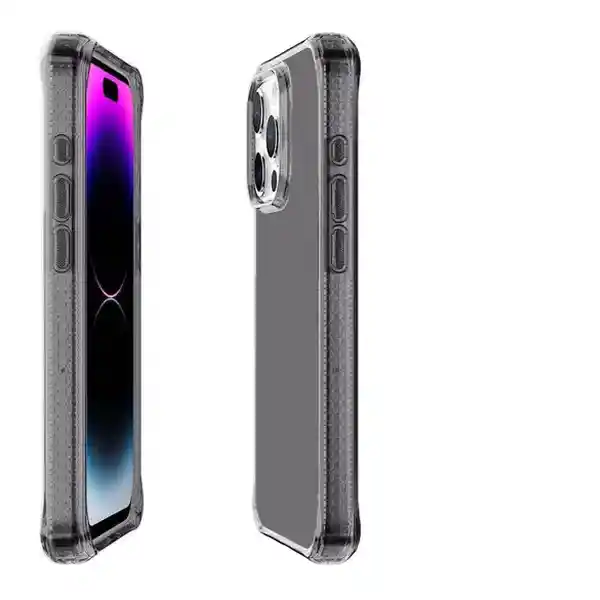 Itskins Estuche Spectrum Clear Para iPhone 15 Pro Gris