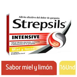 Strepsils Intensive Sabor a Miel y Limón (8.75 mg)