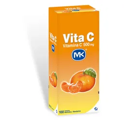 MK Vita C Suplemento Sabor Mandarina (500 mg)