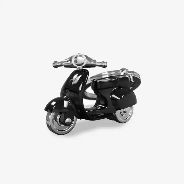 Llavero Scooter Negra y Plateada