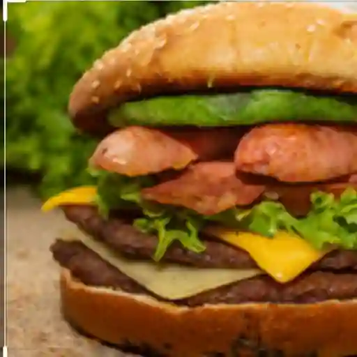 Chori burger doble carne y tocino