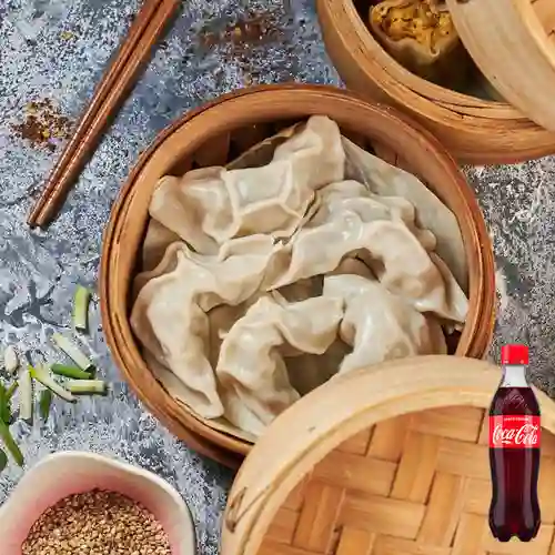 Combo Dumplings + Coca-Cola Sabor Original 400 ml