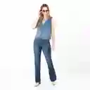 Chaleco Cuello V Manga Sisa Azul Talla S 690799