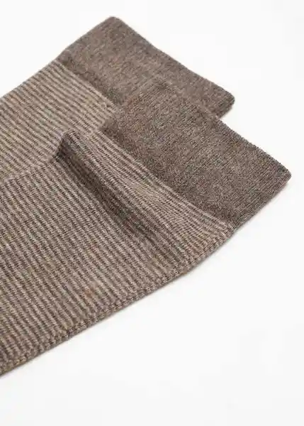 Calcetines Stripe Marrón Talla 42 Hombre Mango