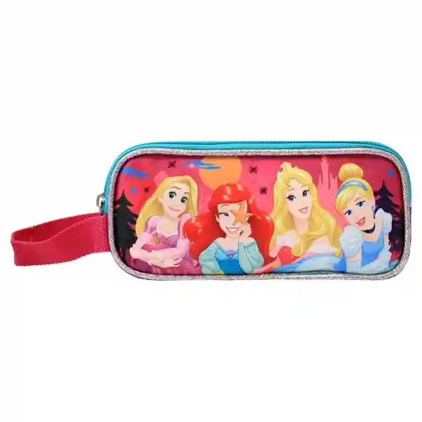 Disney Cartuchera Suave Doble Infantil Niña Princesas