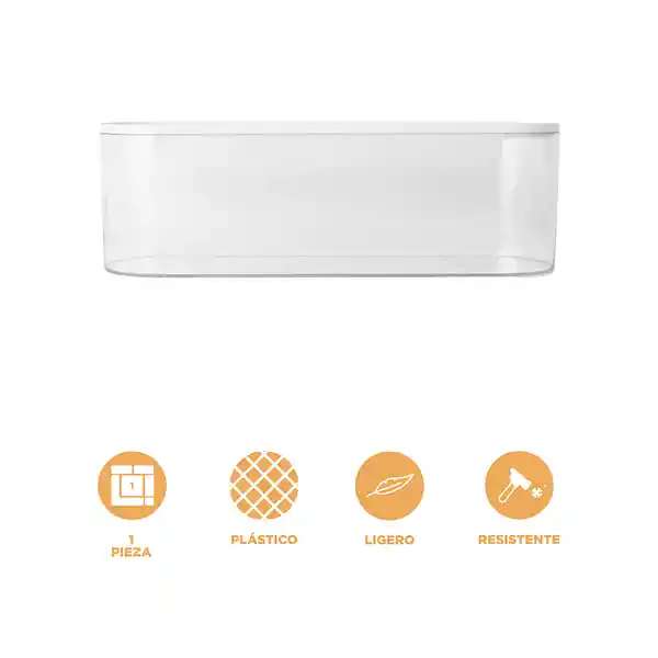 Organizador Plástico Transparente Sin Tapa Serie Miniso