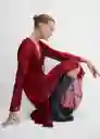 Vestido Roses Rojo Talla XS Mujer Mango