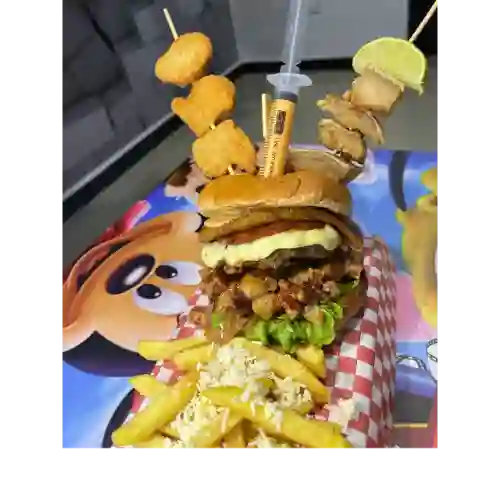Hamburguesa Hulk con Triple Pincho