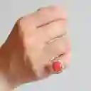 Inkanta Anillo Nano Corazón Rojo Profundo