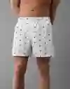 Bóxer Hombre Blanco Talla: SMALL 4800100 American Eagle