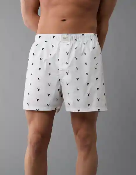 Bóxer Hombre Blanco Talla: SMALL 4800100 American Eagle