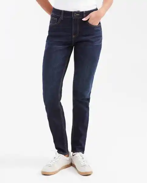 Jean Cosmo Femenino Azul Clásico Oscuro Talla 10 Chevignon