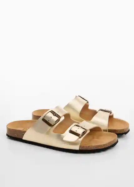 Sandalias Aleg Oro Talla 37 Niñas Mango