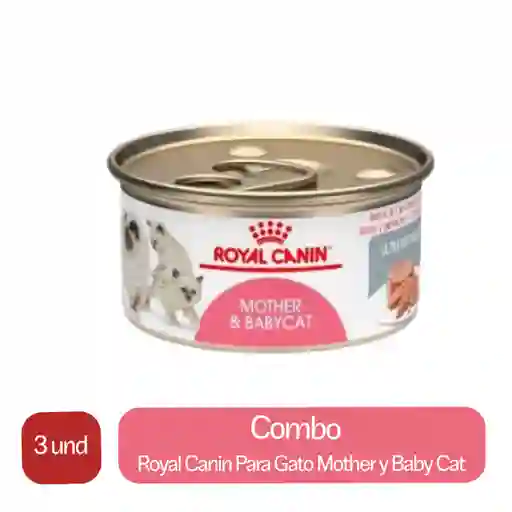 3 x Royal Canin Alimento Humedo Para Gato Mother y Baby Cat