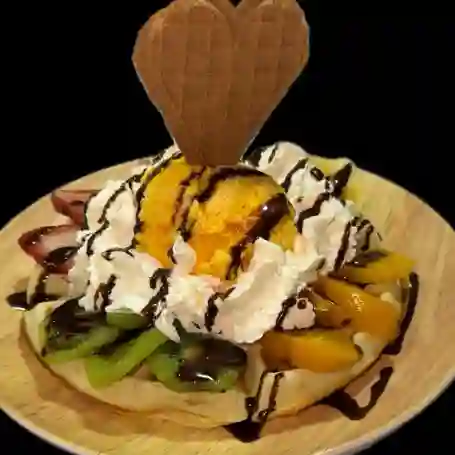 Waffle Ice Food