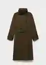 Abrigo Trench Laura Khaki Talla 18 Mujer Mango