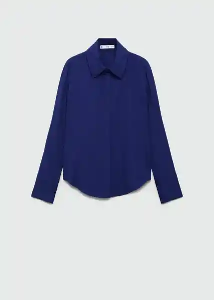 Camisa Torsi Navy Talla S Mujer Mango