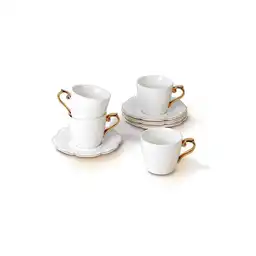 Ambiente Gourmet Set Pocillo y Plato Capacidad 90 mL